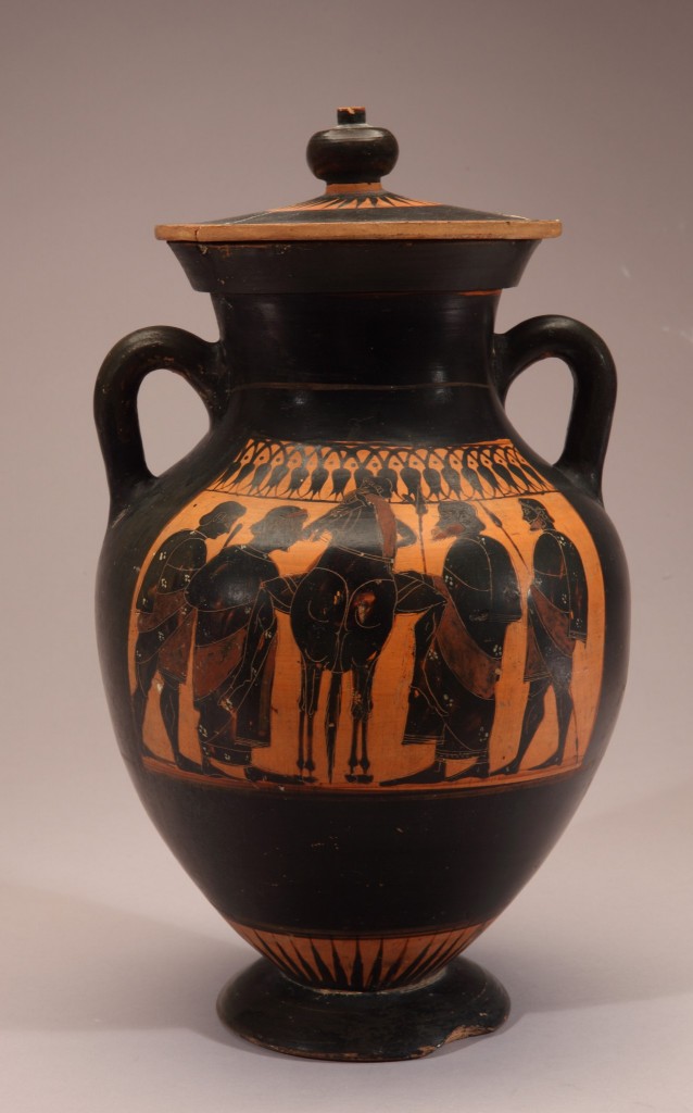 Black-Figure Vase: Warriors