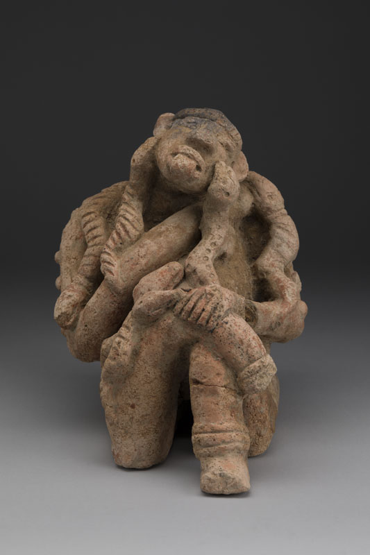 Seated Woman Covered with Snakes